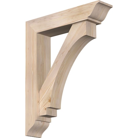 Ekena Millwork Imperial Traditional Smooth Bracket w/ Offset Brace, Douglas Fir, 7 1/2"W x 34"D x 42"H BKT0806X34X42IMP01SDF
